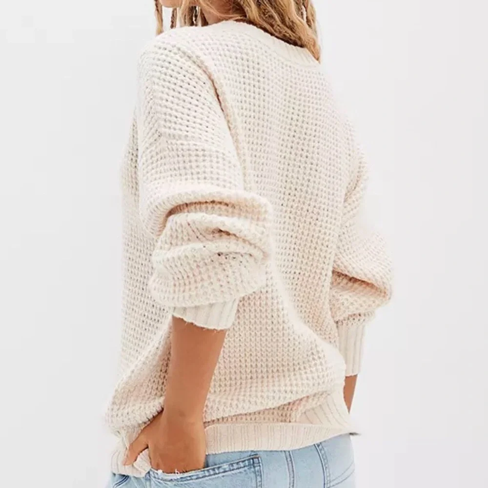 American Eagle oversized waffle knit crewneck sweater - Picture 3 of 3